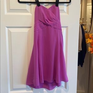 Pink strapless express dress